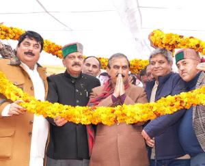 Chief Minister inaugurated and laid the foundation stone of development projects worth Rs 73.43 crore in Nerwa.
