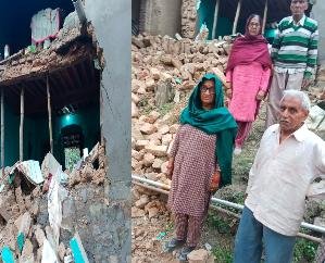  Dehra: Home of elderly couple snatched in Paisa, two storey house collapsed