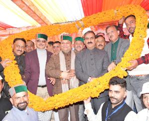 Chief Minister inaugurated and laid the foundation stone of development projects worth Rs 110 crore in Shillai.