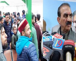 Shimla: Candidates of JOA-IT 817 expressed gratitude to the Chief Minister after reaching Oakover.
