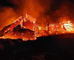 Fire broke out in two residential houses in village Thari of Tirthan Valley, no casualties.