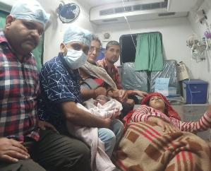 Woman gives birth to a boy in Takipur village near Ranital in Garli's 108 ambulance