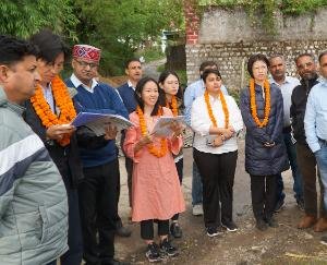 Dharamshala: Inspected the works of Crop Diversification Promotion Project