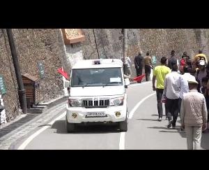 Tight security arrangements regarding President Draupadi Murmu's four-day visit to Shimla, Rehearsal trial conducted on Shimla Mall Road