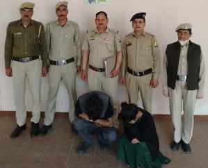 Kullu team, based on secret information, recovered 7 grams of chitta, two accused arrested.
