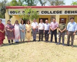 Inspection of Government College Dehra by Himachal Pradesh University Shimla