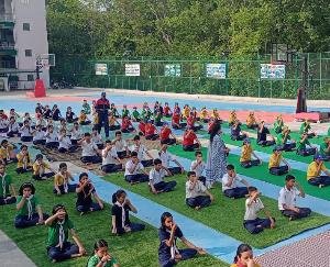 International Yoga Day celebrated at BL Central Senior Secondary School, Kunihar
