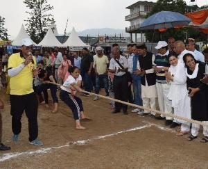 Health Minister presides over the closing ceremony of tug of war competition