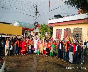 करणी सेना ने बिलासपुर में भरी हुंकार