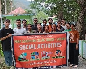 Tree plantation done by Maa Shoolini Seva Trust, Hunger Defense Army and Soul from Hills