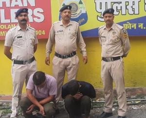 Solan police arrested two accused with chitta