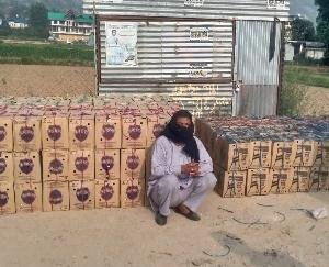 Bhuntar police caught a cache of illegal liquor during the checkpoint.