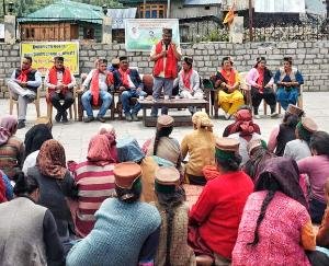 Awareness camp organized in Gram Panchayat Chitkul of Kinnaur district