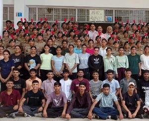 Nomination rally organized for NCC cadets first year in Indora College.