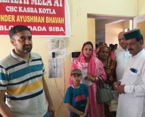 One day health fair organized by Health and Family Welfare Department Dadasiba at Ayushman Health Camp