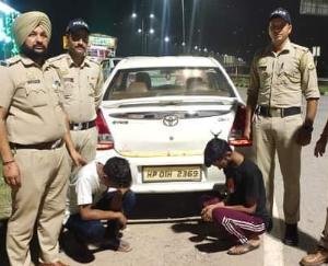 Two accused arrested with 14.45 grams of Chitta in Mandi Bharari of Bilaspur