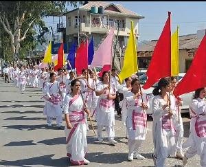 Rashtra Sevika Samiti Kunihar Nagar organized weapon worship and path movement program in Kunihar.