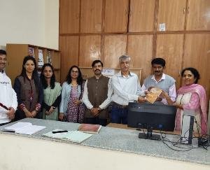 Jaisinghpur: Digitalization of transaction process of library in Kanwar Durga Chand College.