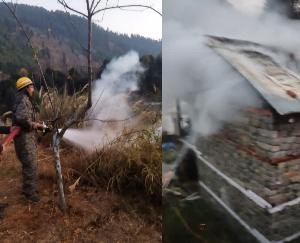 Two storey house burnt to ashes in Manali, fire broke out due to cylinder explosion