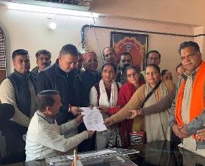 Hindu organizations take out public protest rally against Bangladesh government in Dharampur