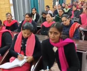 Important meeting held with Asha workers in Chamba District Council office