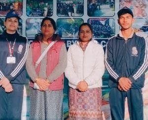 B.L. Shreya and Hitendra Thakur of School Kunihar are participating in the state level NSS mega camp.