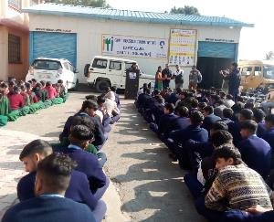 Kunihar: Program on road safety rules organized in ITI Diggal