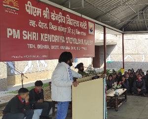 Special lecture organized on stress management in PM Shri Kendriya Vidyalaya Naleti