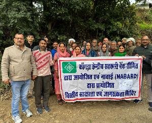 Indora- KCCB- branch- Makdoli- organized- financial- literacy -camp- in- Dhyala.