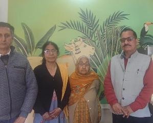Palampur-Meeting- with- the -family -of- martyr -Sunil- Kumar -Ladohiya- demand -for- construction- of- memoria-l in- the -village