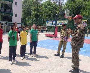 The first session of recruitment of NCC cadets was completed in BL School Kunihar