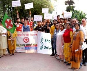  Solan: Awareness rally taken out by Shoolini University to spread the message of humanity and compassion