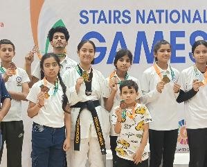 Kangra-: Children- of -Himachal -Taekwondo- Academy- hoisted- the -flag -in- Delh-i, won -many- medals