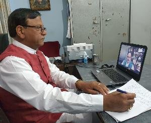 भाजपा राष्ट्रीय अध्यक्ष ने वीडियो कॉन्फ़्रेंसिंग के माध्यम से जाना प्रदेश का हाल
