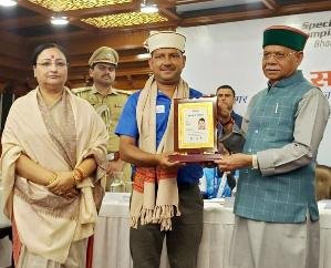Kunihar: Raj Kumar Pal honored by His Excellency the Governor