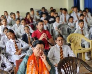 Inter-house -Vedic -chanting -competition- organized -at- Dayanand -Adarsh -​​Vidyalaya -Solan