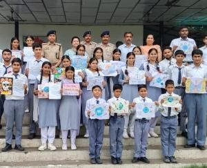 Voice against drug abuse, speech and poster making competition was organized in Bal School Jwalamukhi