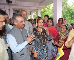  Chief Minister met disaster affected families in Dharampur, assured full assistance