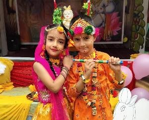 Solan: Kanha's butter play and the sweet tune of bhajans won everyone's heart in Sai International School