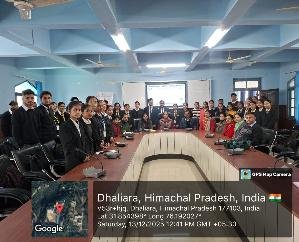  Kangra: A one-day programme on career in logistics sector was organised at Government College, Dhaliara.