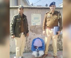 A_youth_was_arrested_with_40_grams_of_chitta_in_Kullu.