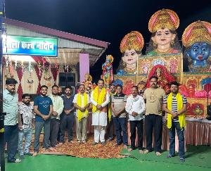 Indora: Religious event in Kudsan on Ram Navami, MLA Malendra Rajan participated