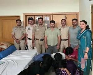 Bilaspur hotel raided, 15.85 grams of 'chitta' recovered - 5 accused arrested