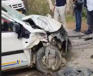 Tipper and Alto collide in Sundernagar, five people injured