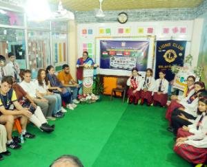 Solan: Grand welcome for foreign students at Sai International School; they were introduced to Himachali culture.