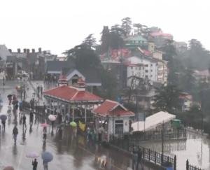 Heavy rain in Himachal for two days; orange alert for two districts.