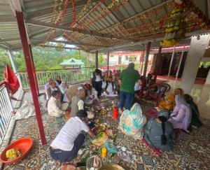 Solan: BJP Co-operative Cell celebrated Prime Minister Narendra Modi's birthday in Anji village.