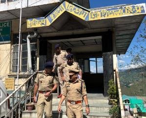  SSP Shimla Gaurav Singh inspected Theog Police Station.