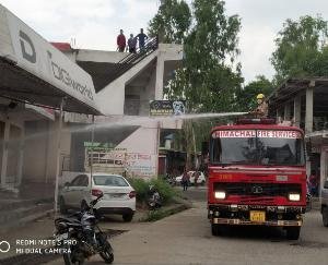 सिविल हॉस्पिटल सहित कुनिहार शहर को किया गया सेनेटाइज 