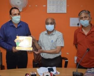 हि.प्र भूतपूर्व सैनिक कल्याण एवं विकास समिति ने उपायुक्त बिलासपुर को किया सम्मानित